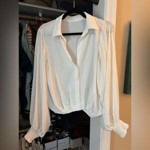 Stitch & Feather White Blouse